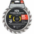 All-Source 8 In. 20-Tooth Framing & Ripping Circular Saw Blade 415511DB